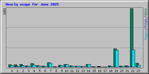 Hourly usage for June 2025