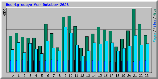 Hourly usage for October 2026