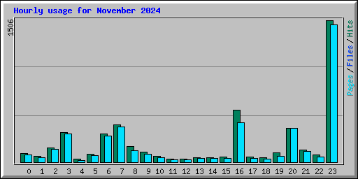 Hourly usage for November 2024